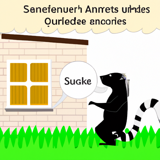how do you know if you have a skunk in your yard
