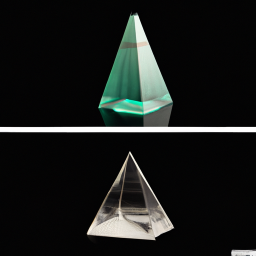 how do you identify a prism and a pyramid